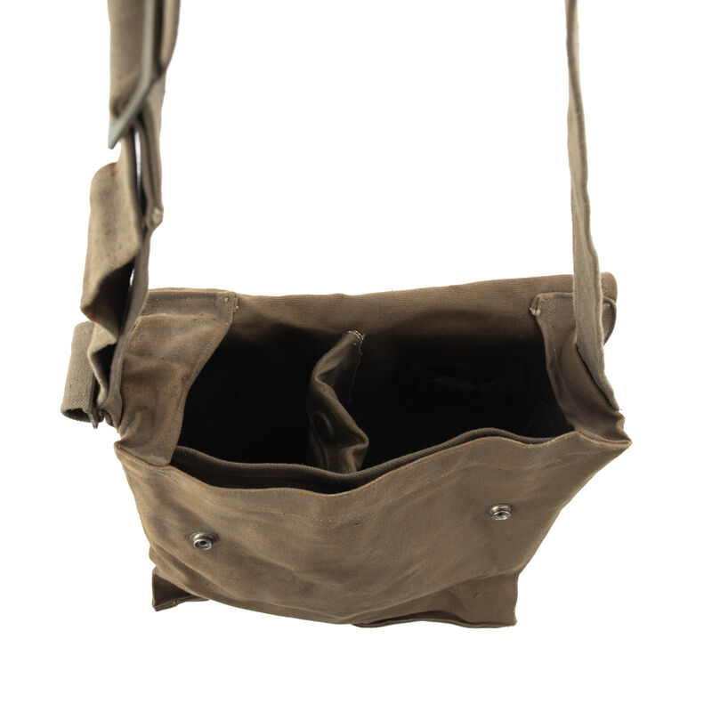 Czech Canvas Gas Mask Bag w/ Shoulder Strap | Issued, , large image number 2